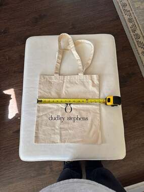Dudley Stephens Canvas Logo Tote Bag 15.5 x 15.5
